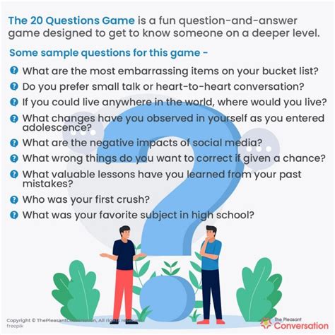 Know 20 Questions Game and Get to Know Each Other Better.